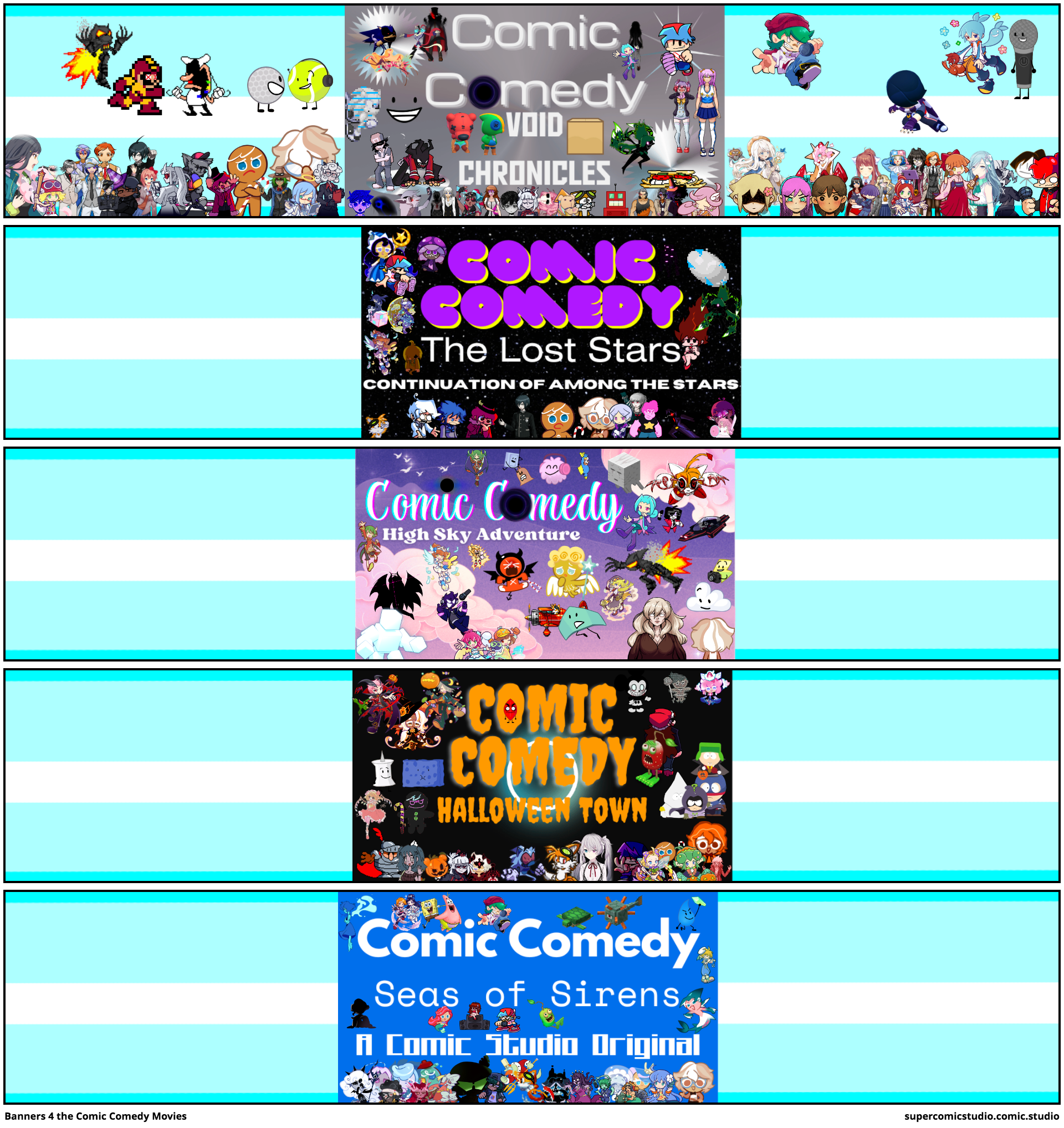 Banners 4 the Comic Comedy Movies