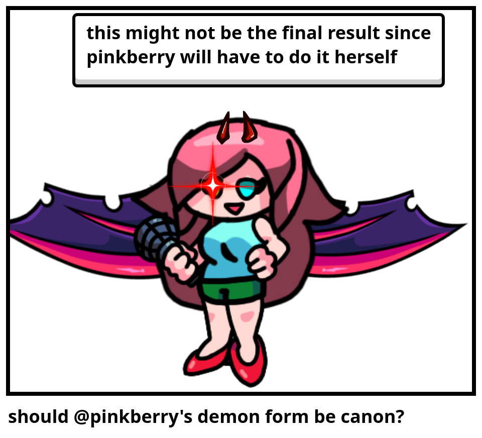 should @pinkberry's demon form be canon?