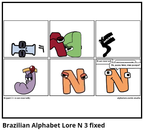 Brazilian Alphabet Lore N 3 fixed
