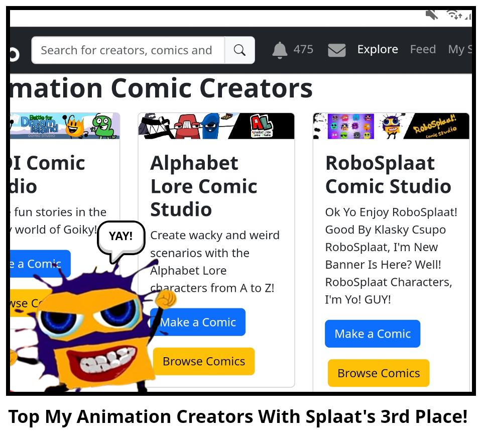Top My Animation Creators With Splaat's 3rd Place!