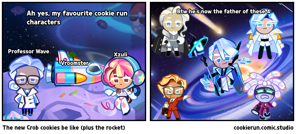 The new Crob cookies be like (plus the rocket)