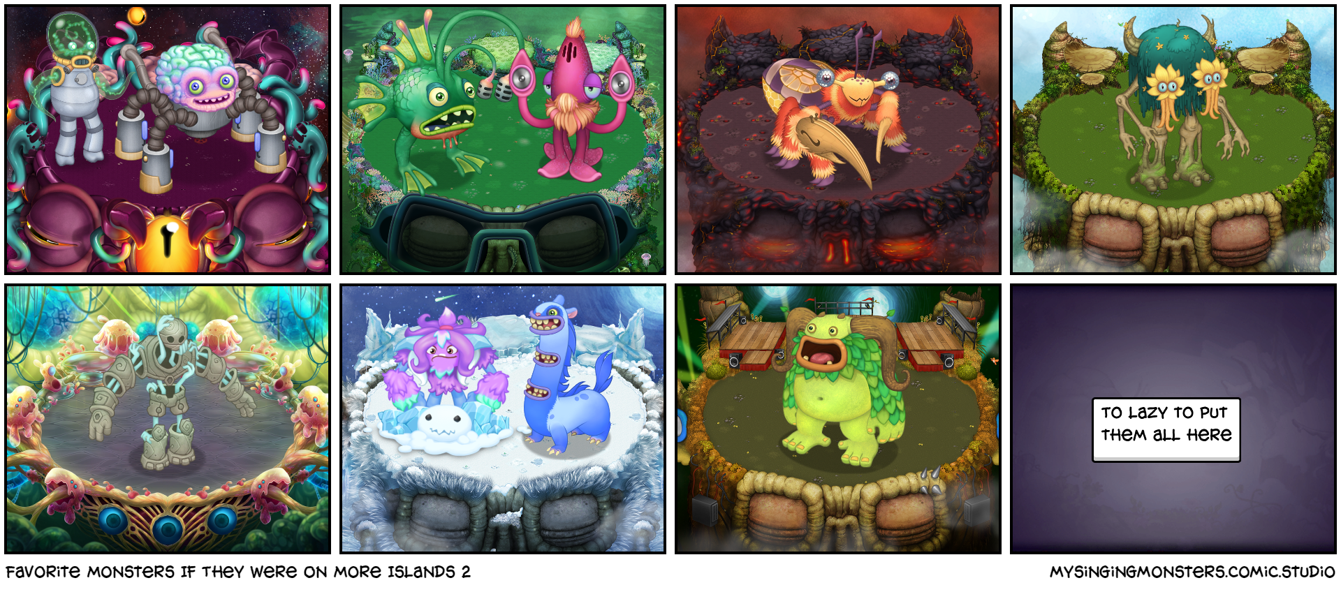 Favorite Monsters If They Were On More Islands 2