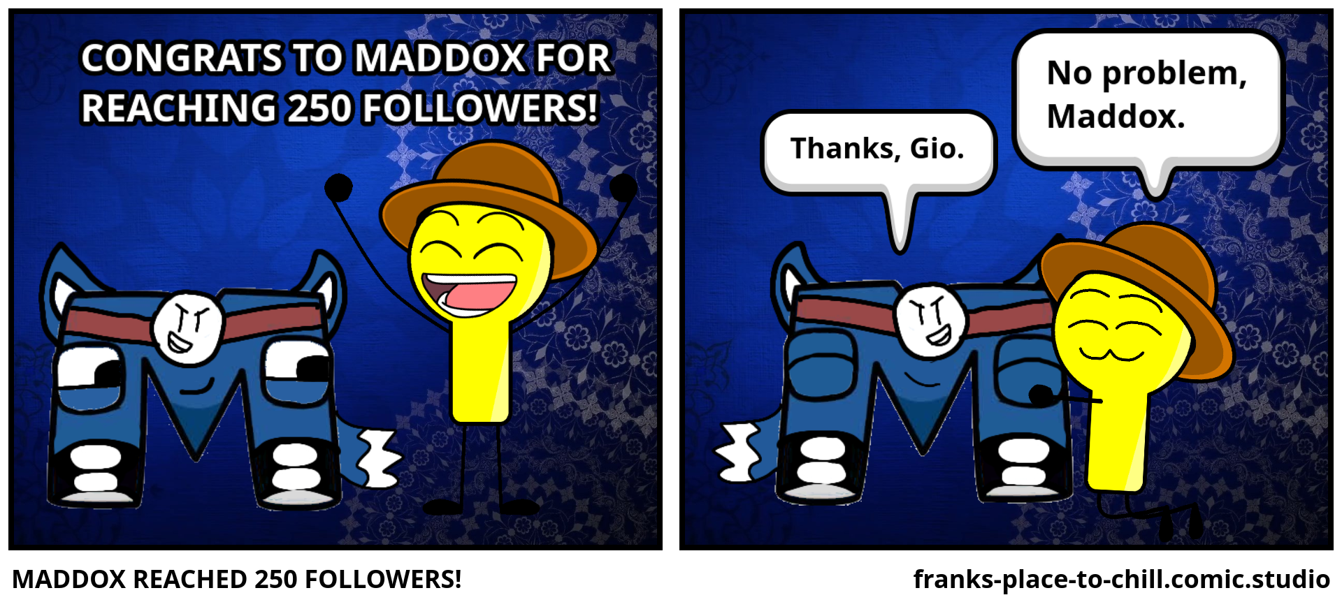 MADDOX REACHED 250 FOLLOWERS!