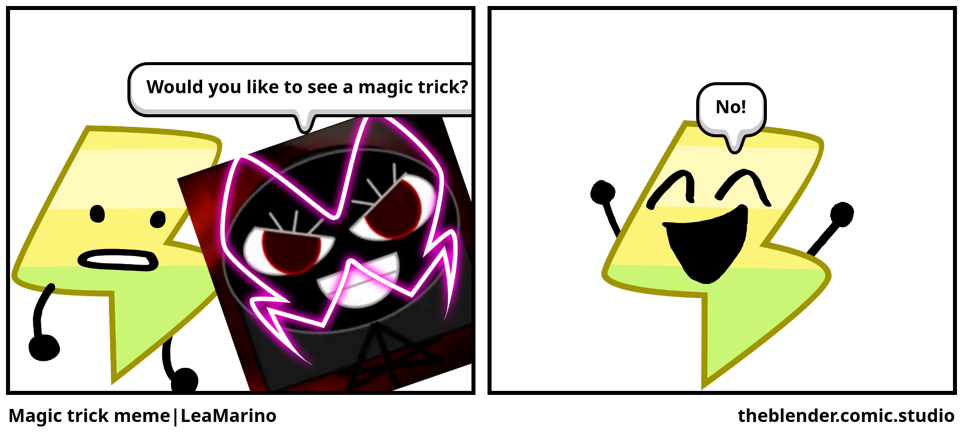 Magic trick meme|LeaMarino