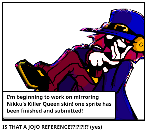This is a Jojo reference