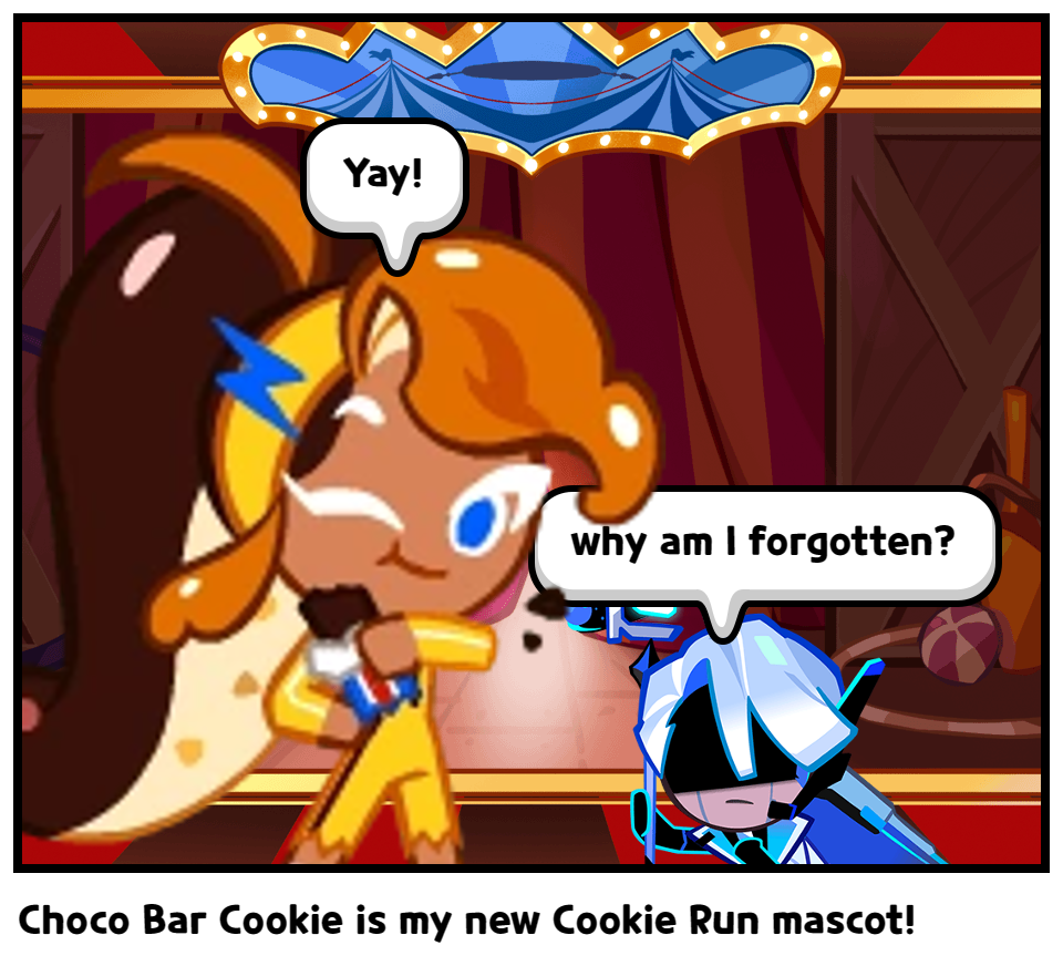Choco Bar Cookie is my new Cookie Run mascot!