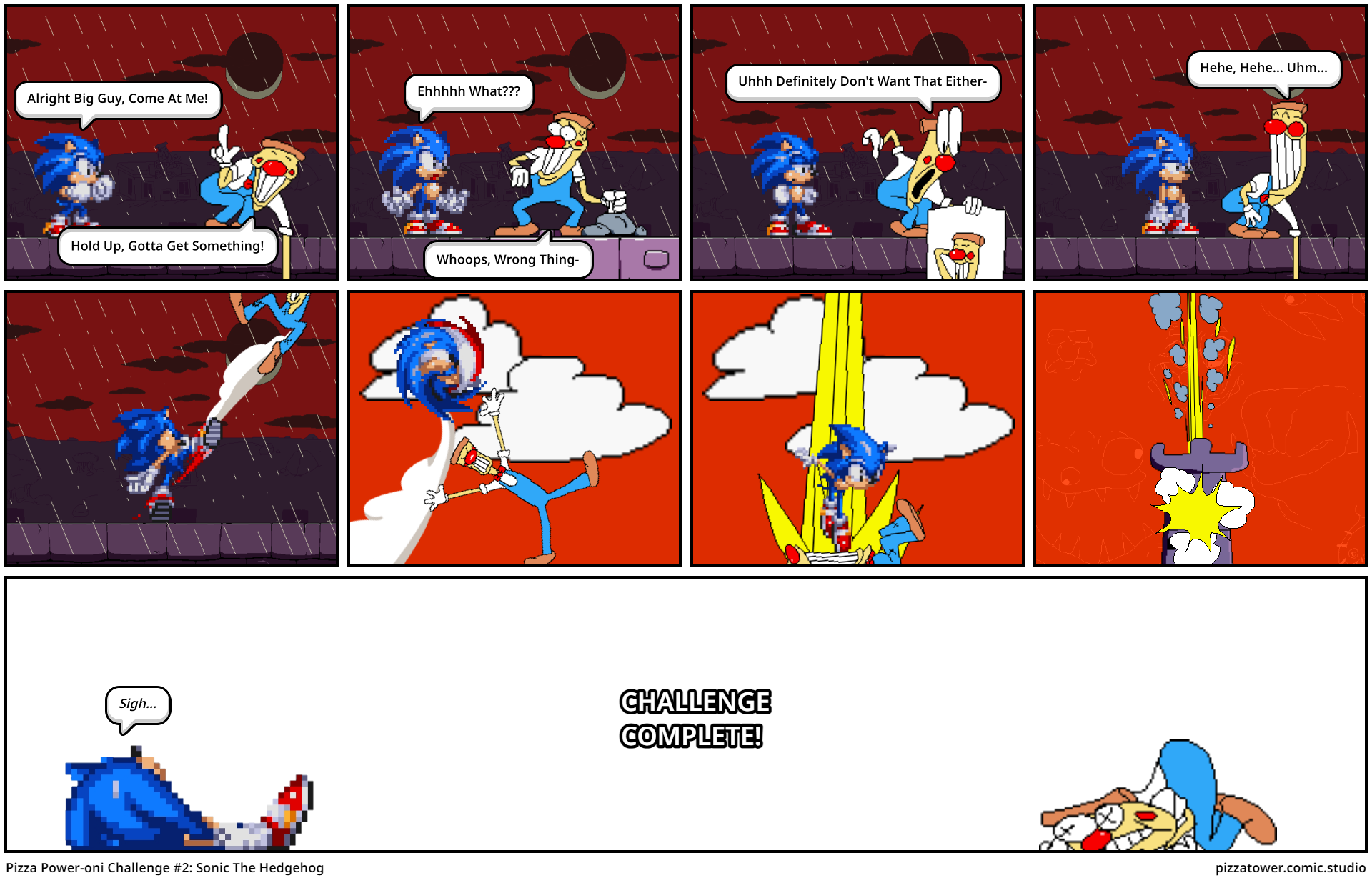 Pizza Power-oni Challenge #2: Sonic The Hedgehog