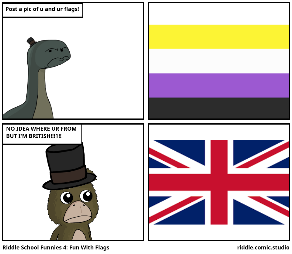 Riddle School Funnies 4: Fun With Flags