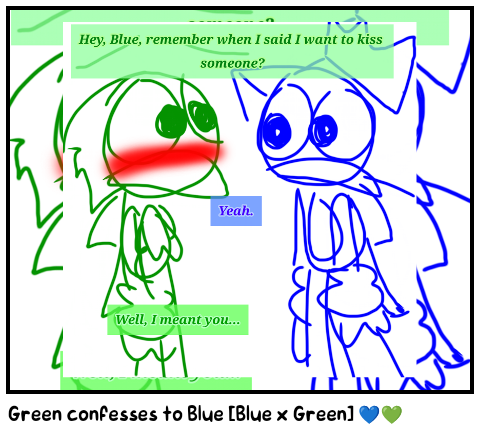 Green confesses to Blue [Blue x Green] 💙💚