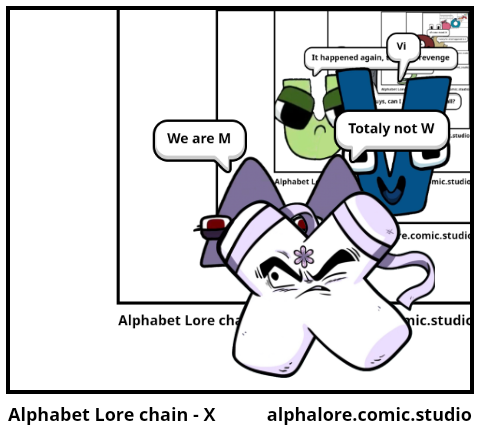 Alphabet Lore chain - X - Comic Studio