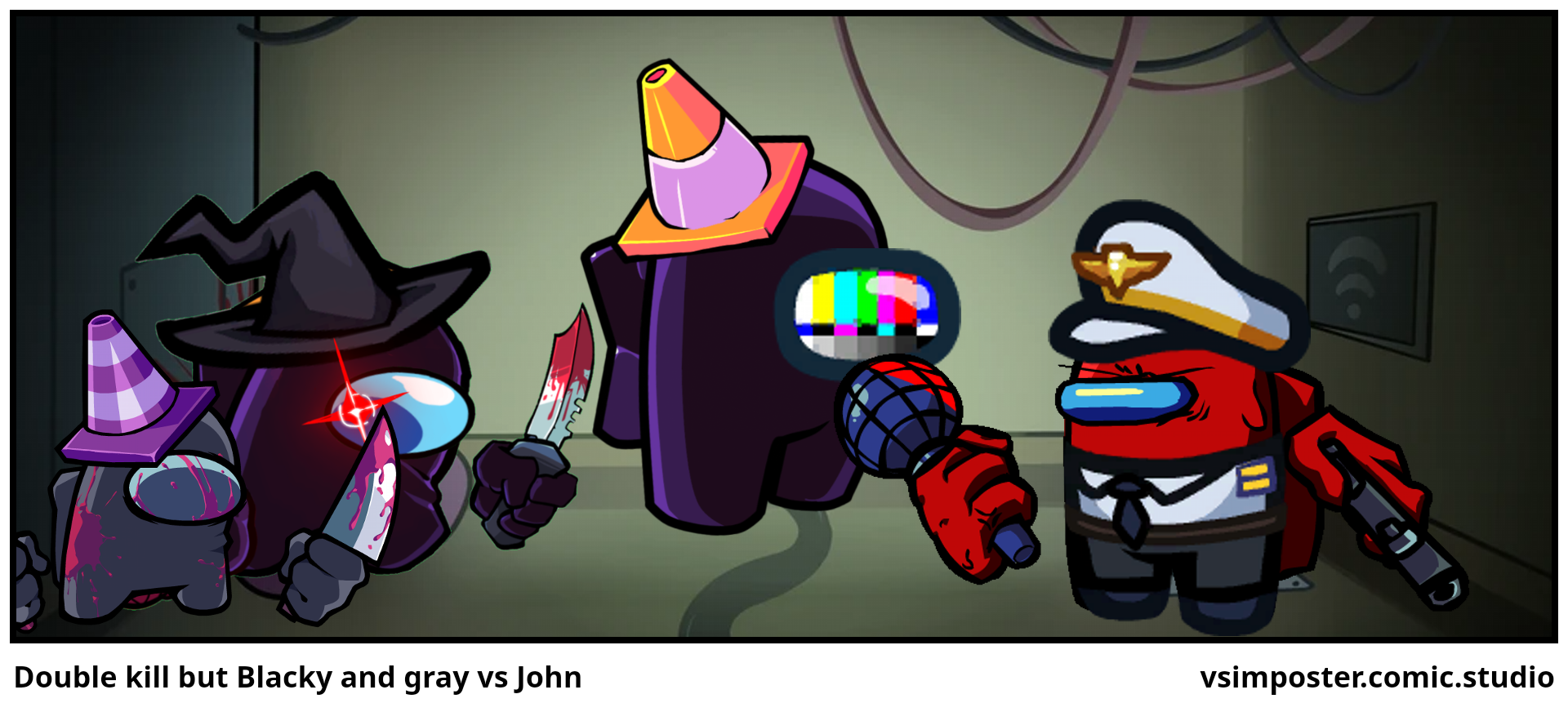 Double kill but Blacky and gray vs John