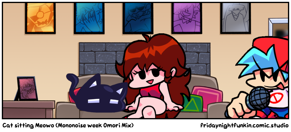 Cat sitting Meowo (Mononoise week Omori Mix)