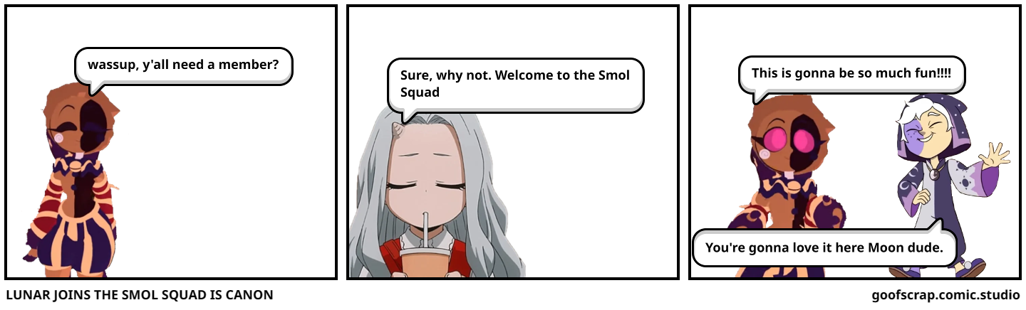 LUNAR JOINS THE SMOL SQUAD IS CANON