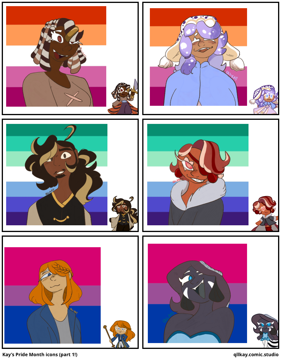 Kay’s Pride Month icons (part 1!)