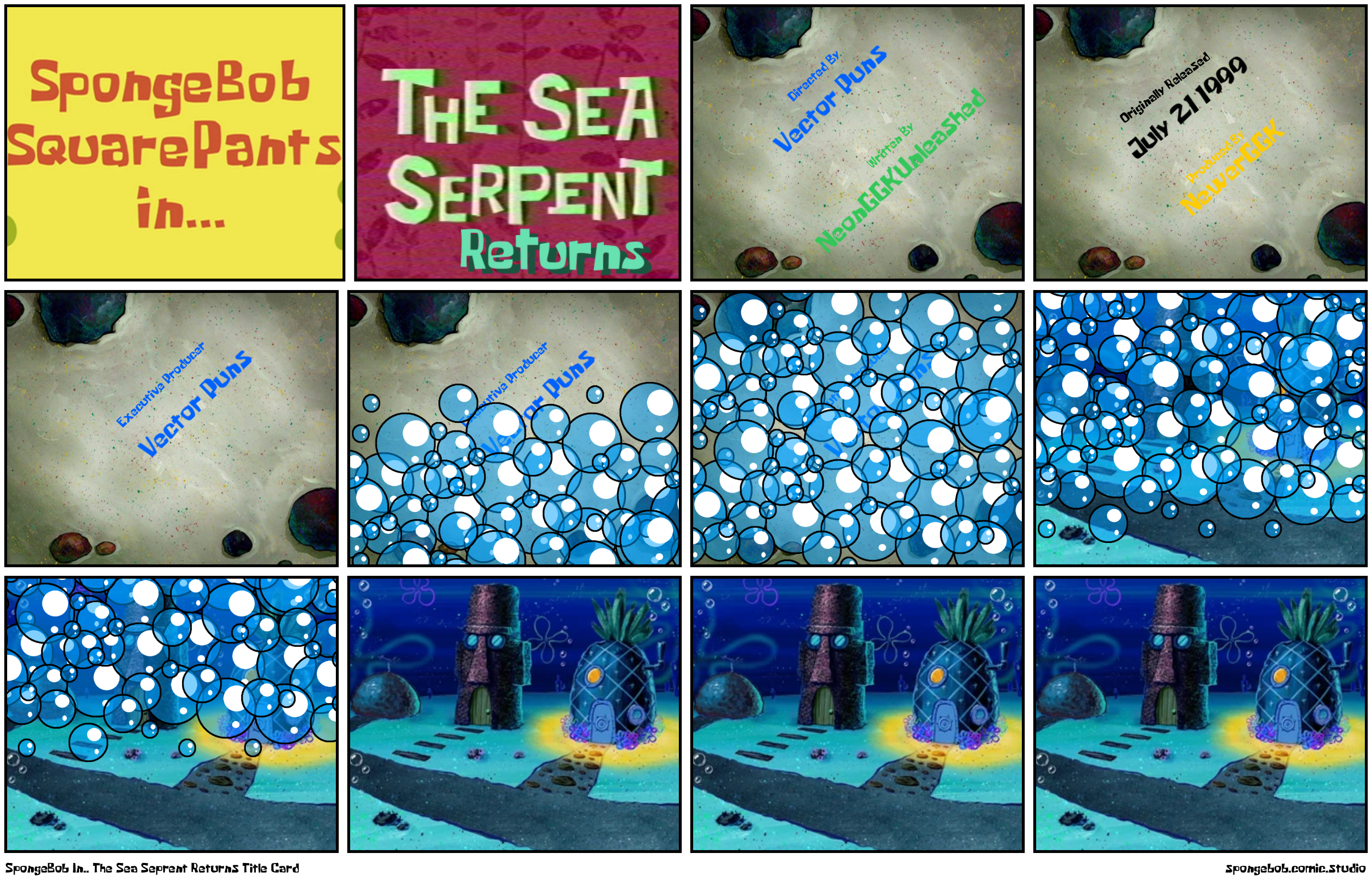 SpongeBob In.. The Sea Seprent Returns Title Card
