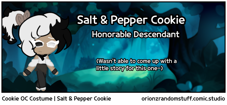 Cookie OC Costume | Salt & Pepper Cookie