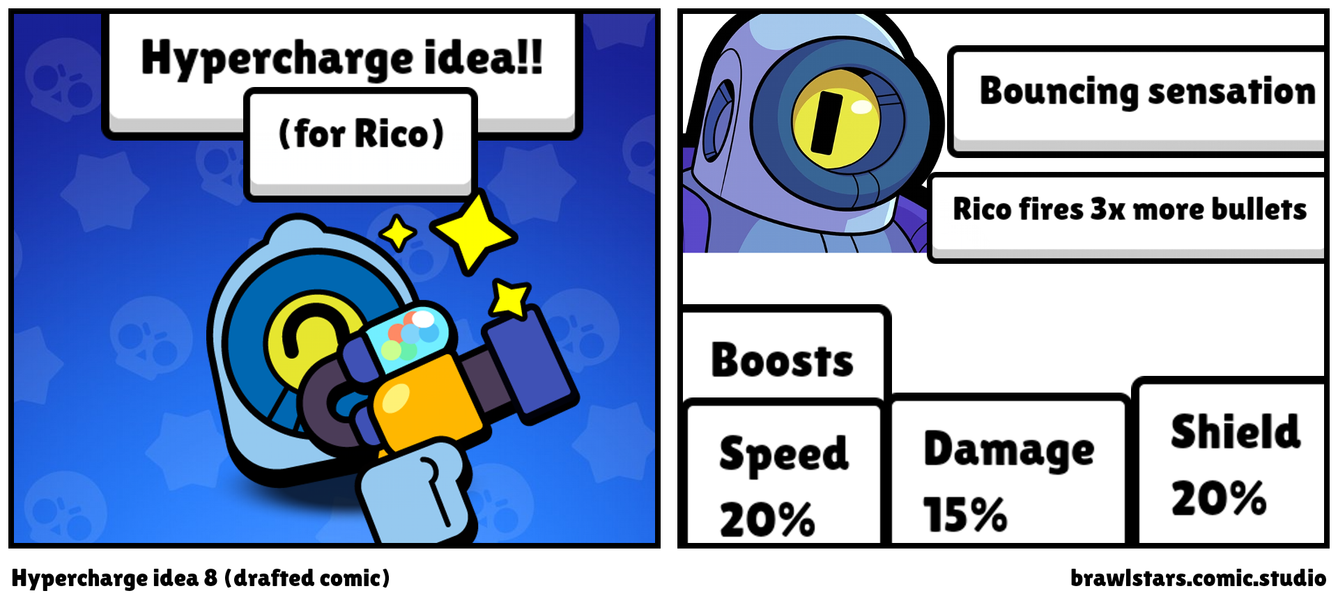Hypercharge idea 8 (drafted comic)