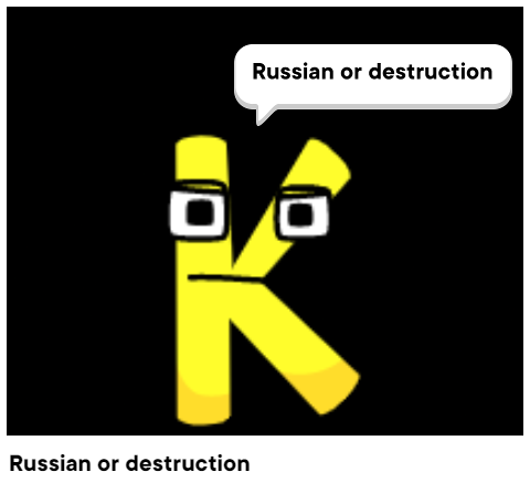 Russian or destruction