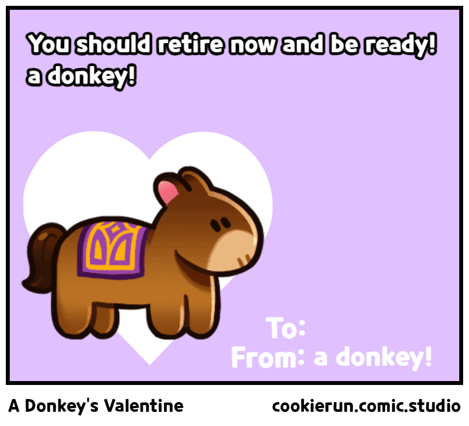 A Donkey's Valentine