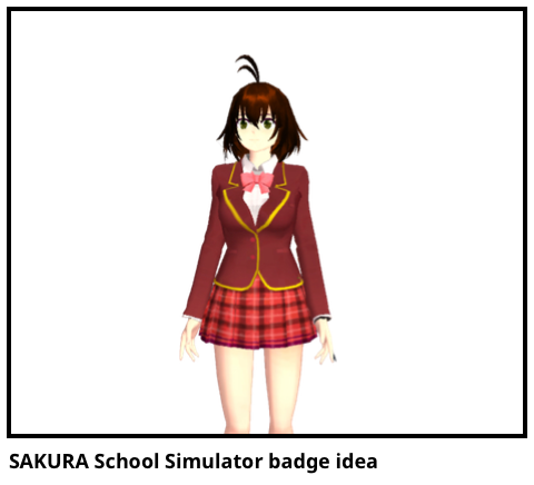 SAKURA School Simulator badge idea