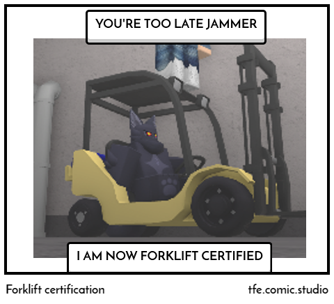Forklift certification