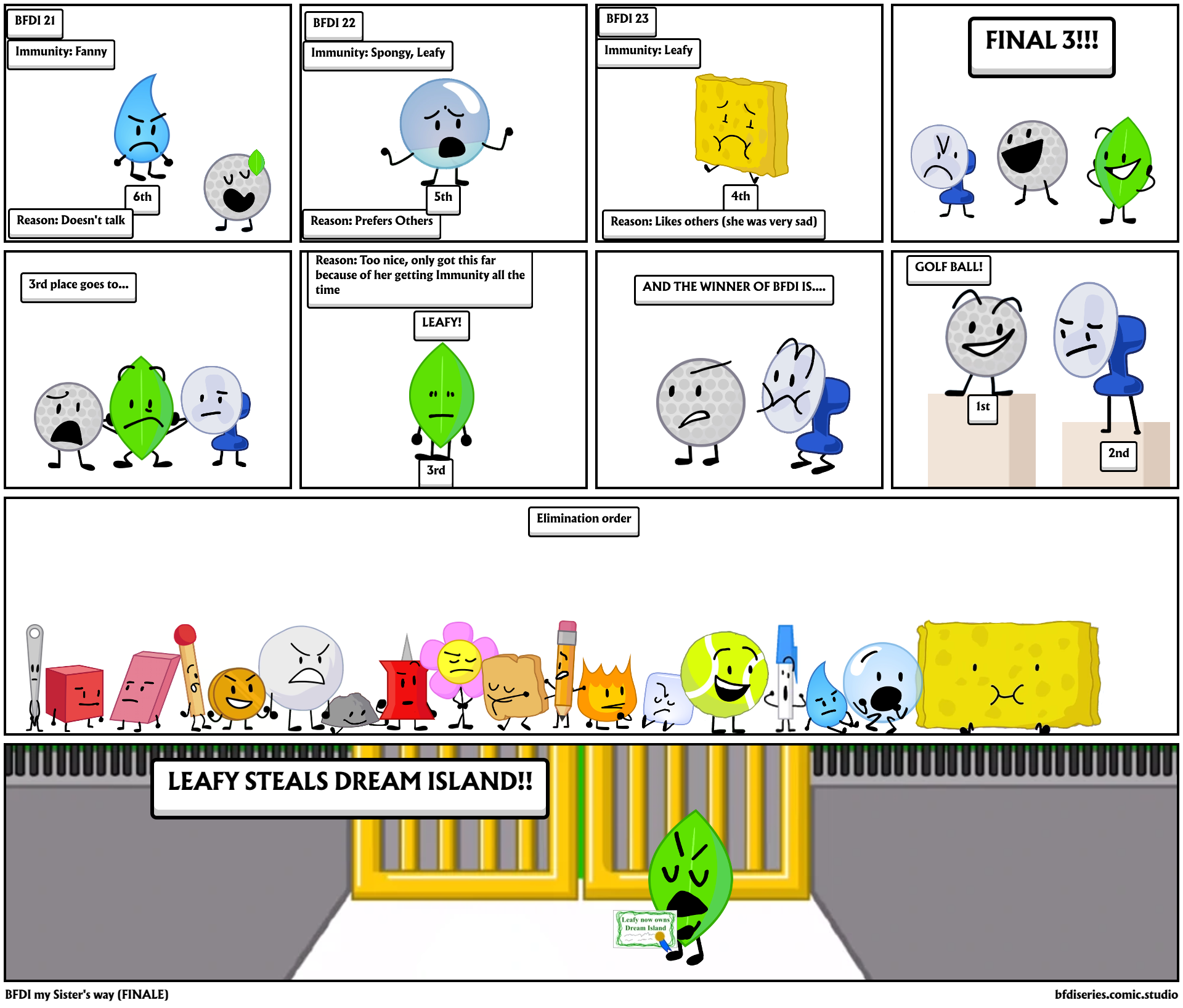BFDI my Sister's way (FINALE)