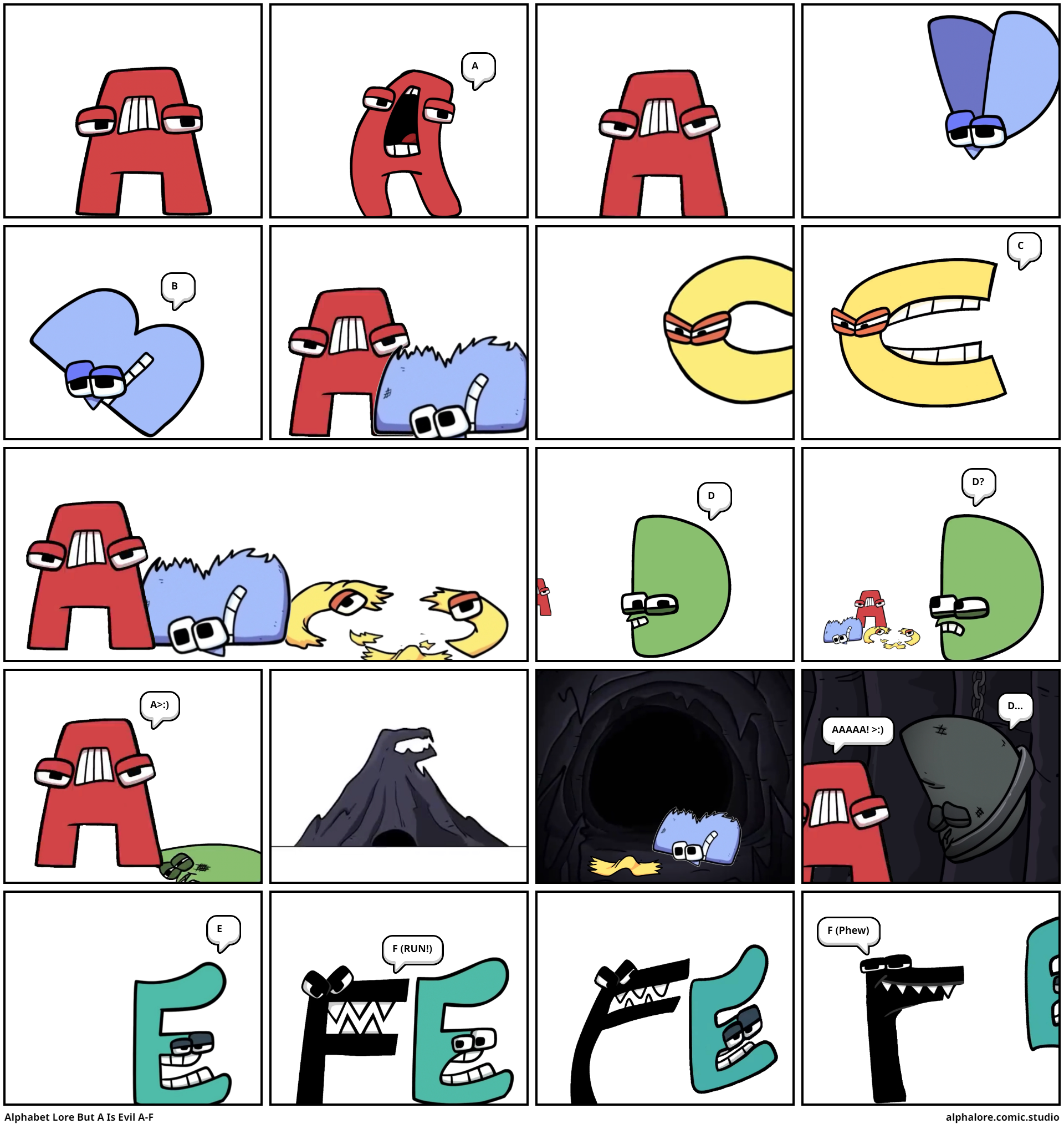 Alphabet Lore But They Evil 