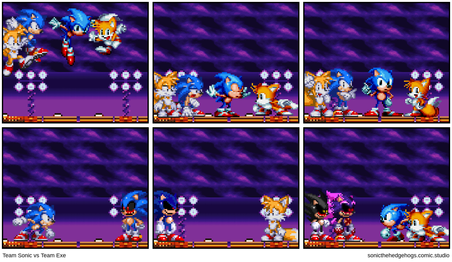 Team Sonic vs Team Exe