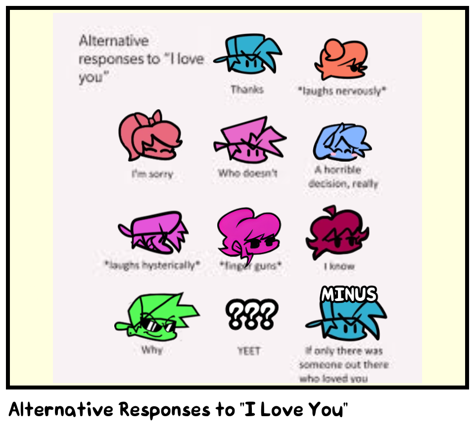 Alternative Responses to "I Love You"