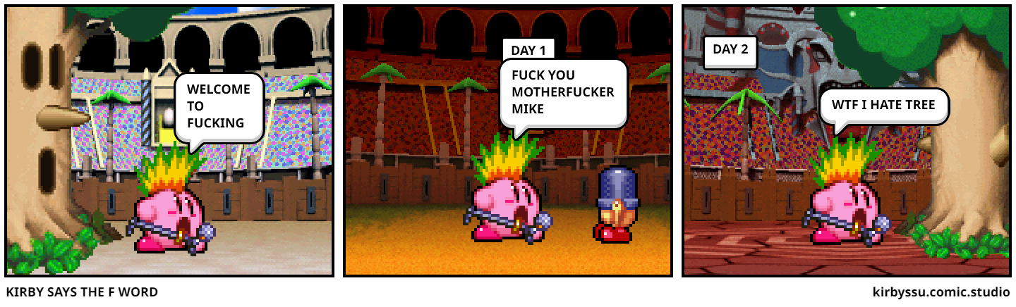 KIRBY SAYS THE F WORD