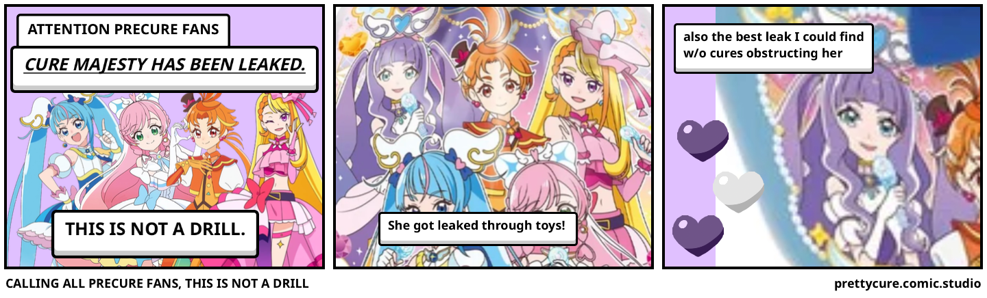 CALLING ALL PRECURE FANS, THIS IS NOT A DRILL