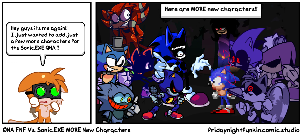 QNA FNF Vs. Sonic.EXE MORE New Characters