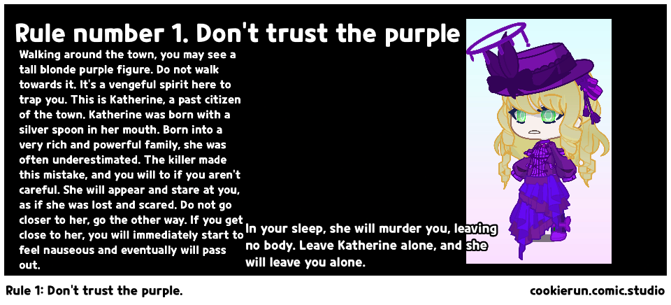 Rule 1: Don’t trust the purple.