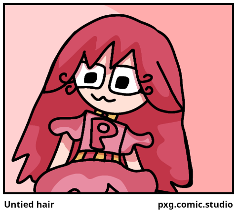 Untied hair 
