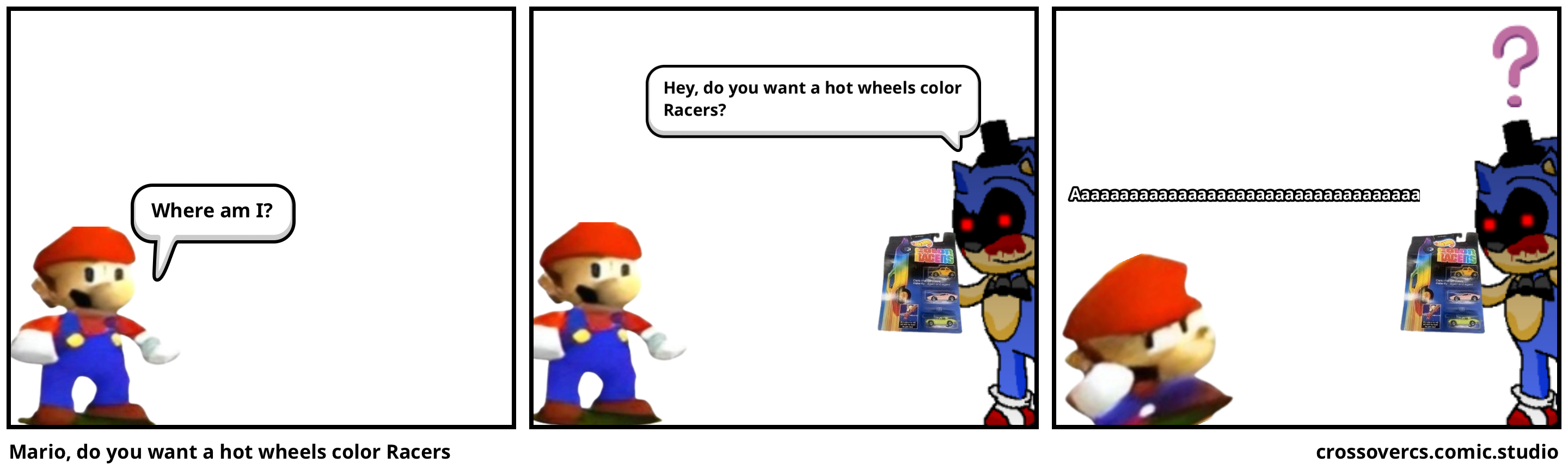 Mario, do you want a hot wheels color Racers