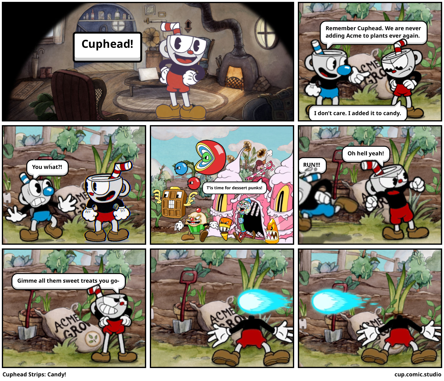Cuphead Strips: Candy!