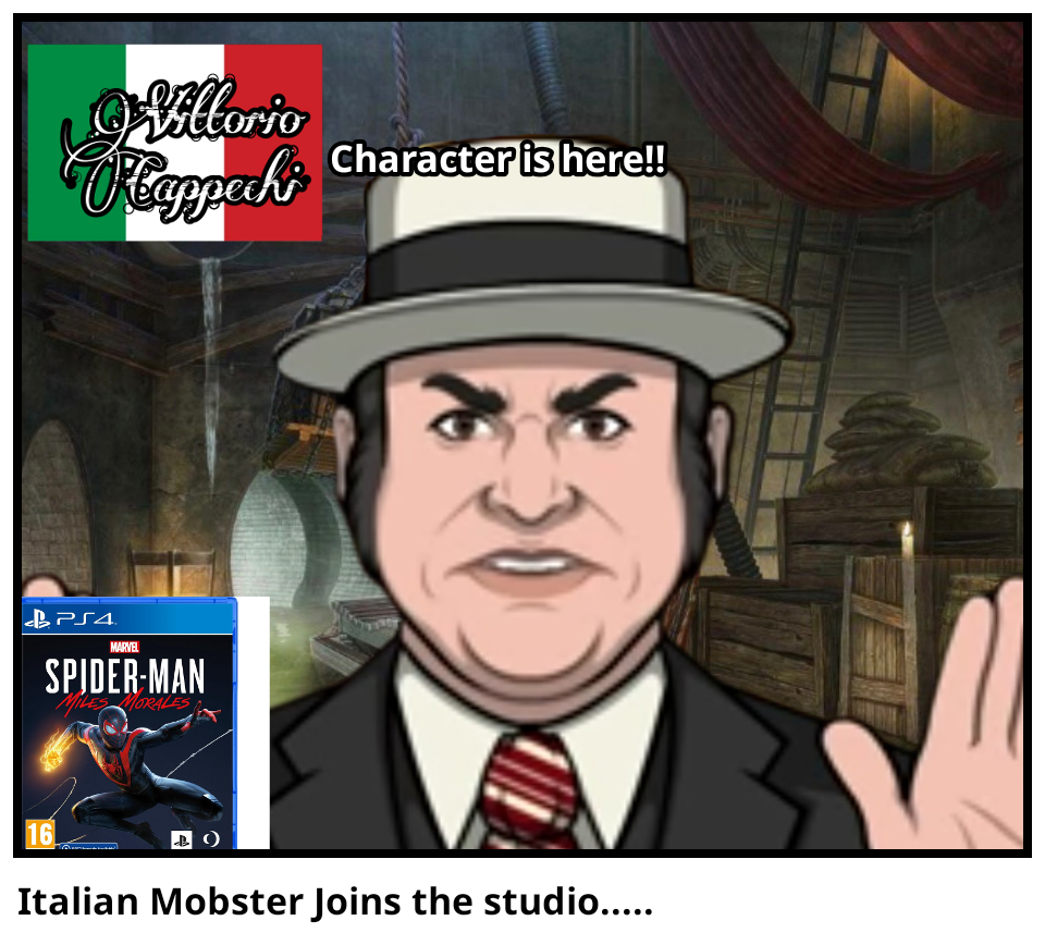 Italian Mobster Joins the studio.....