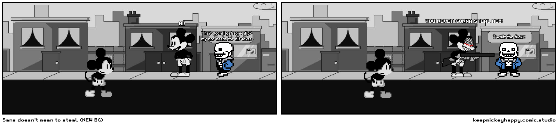 Sans doesn't mean to steal. (NEW BG)