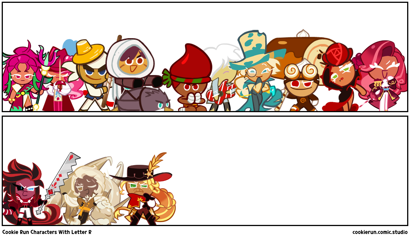 Cookie Run Characters With Letter R