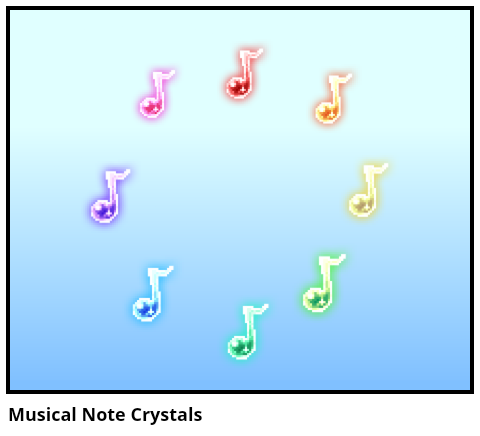 Musical Note Crystals