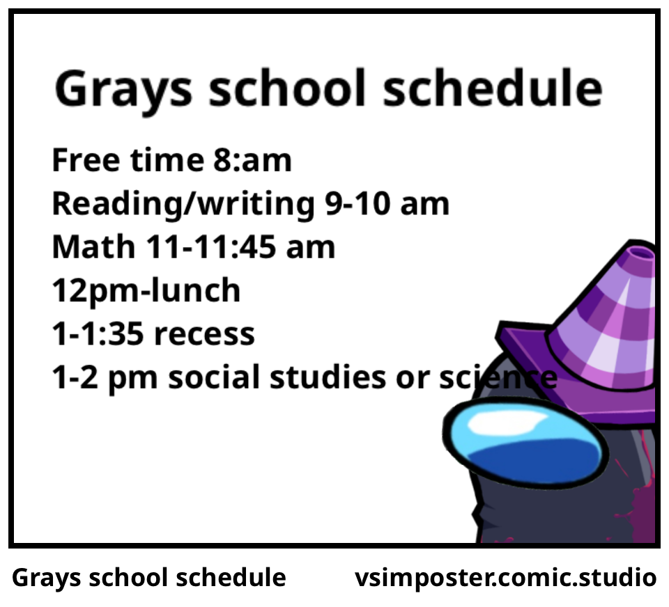 Grays school schedule 