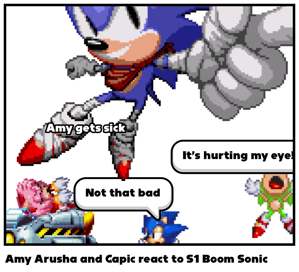 Amy Arusha and Capic react to S1 Boom Sonic