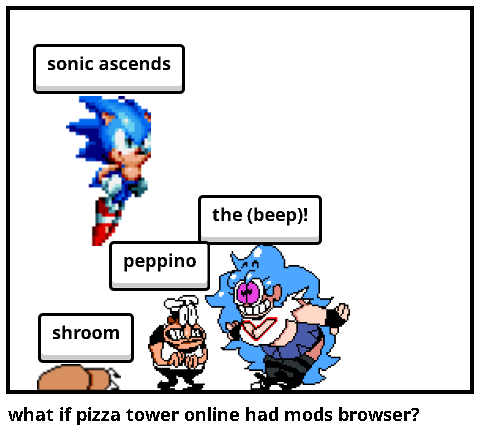 what if pizza tower online had mods browser? - Comic Studio