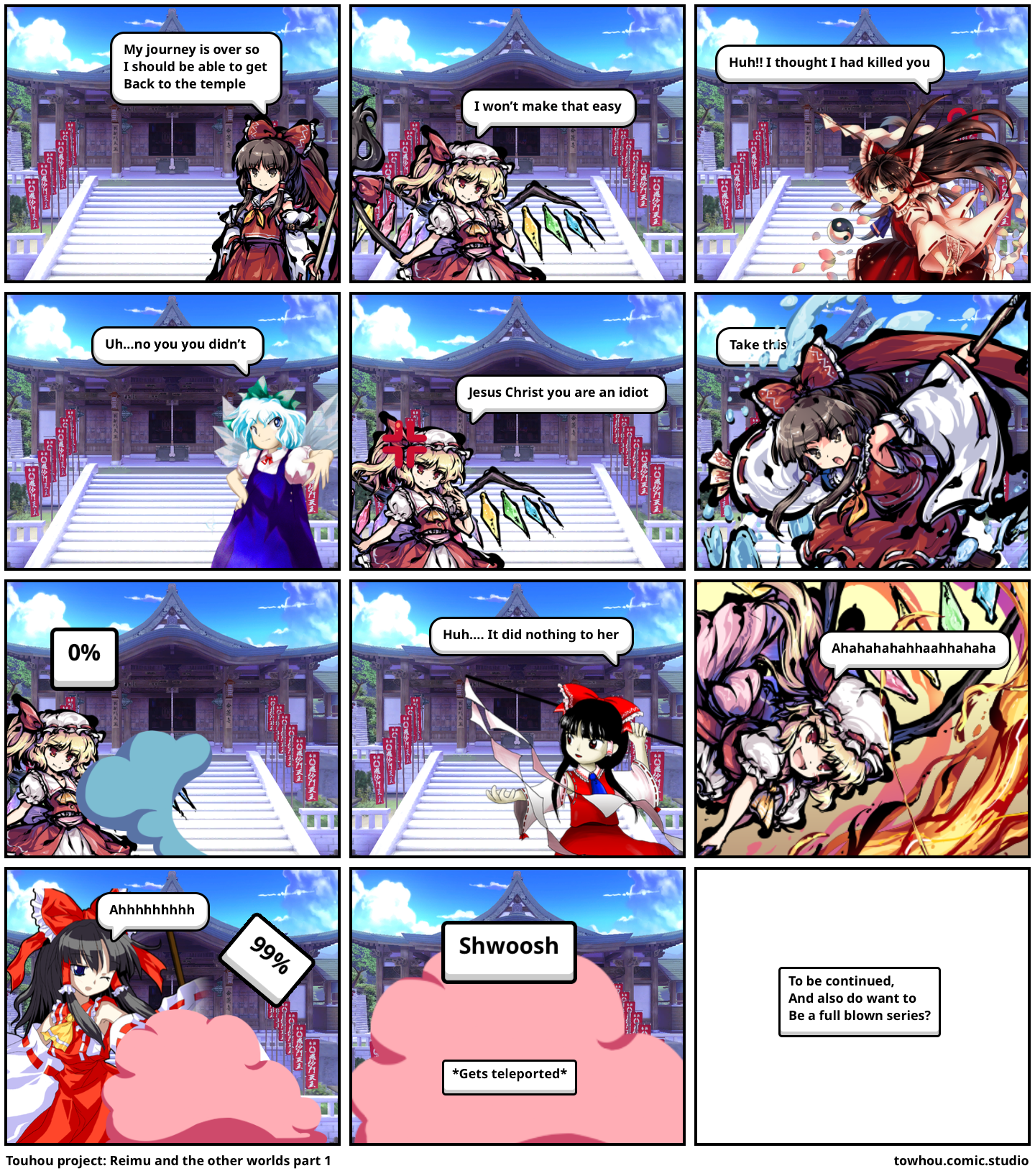 Touhou project: Reimu and the other worlds part 1