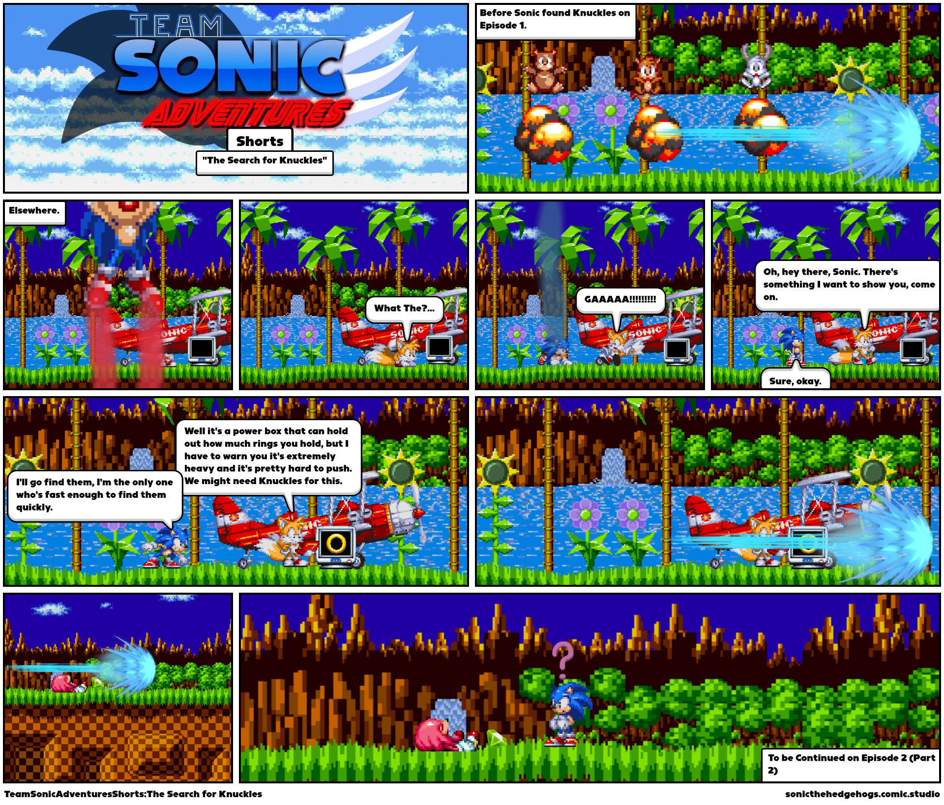 TeamSonicAdventuresShorts:The Search for Knuckles