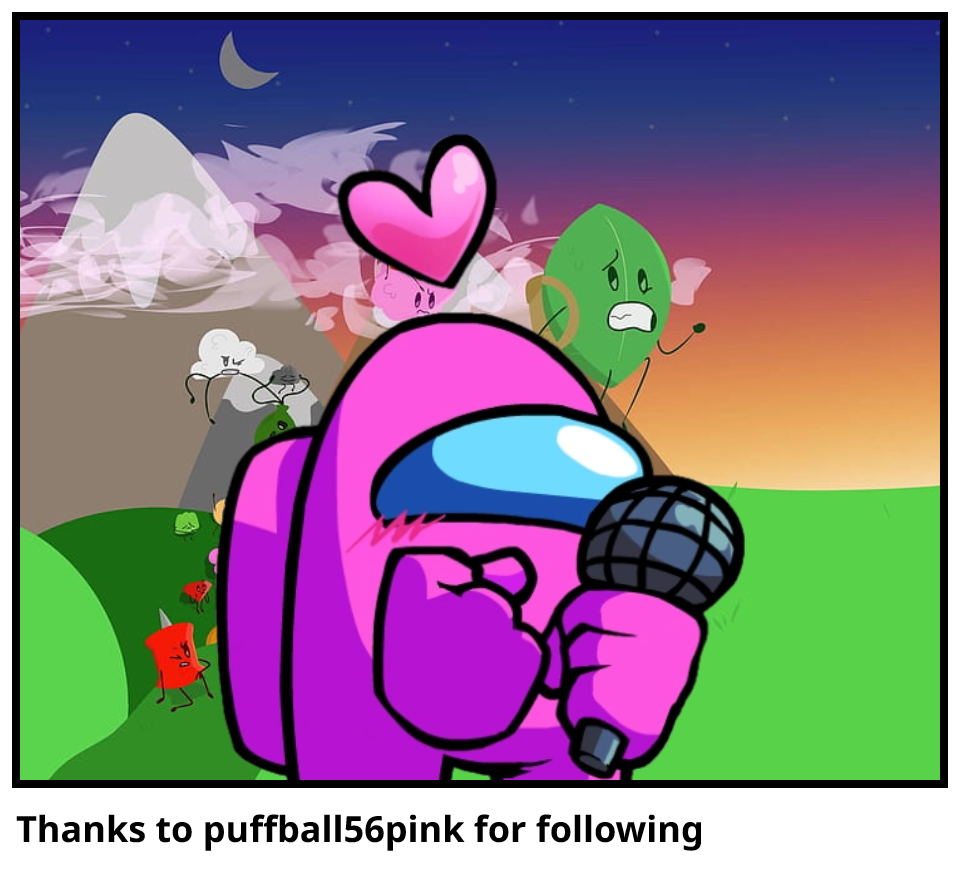 Thanks to puffball56pink for following