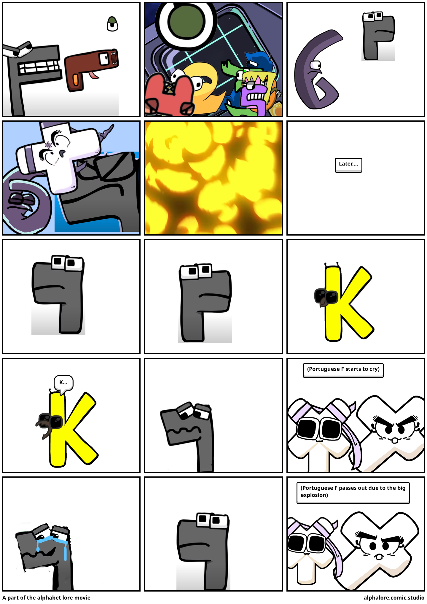 If alphabet lore was a movie - Comic Studio