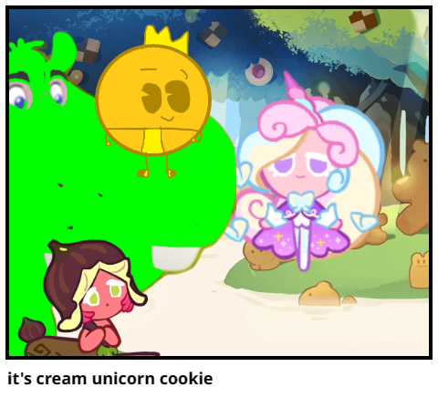 it's cream unicorn cookie