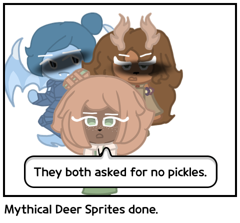 Mythical Deer Sprites done.