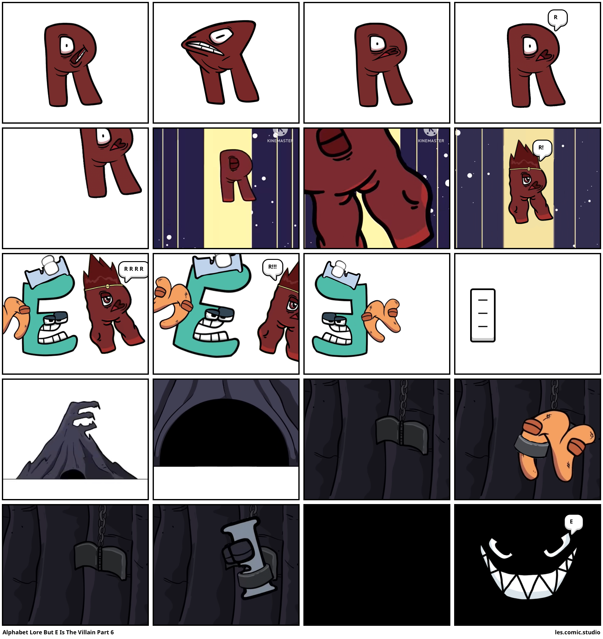 Here it is Alphabet lore but W is the villain A-E : r